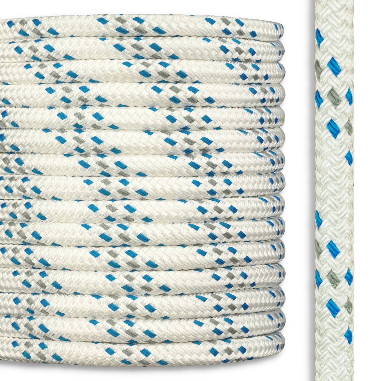 Blue Rope 1 Inch Double Braid Polyester Arborist Bull Rope | Made in USA | Rigging ...