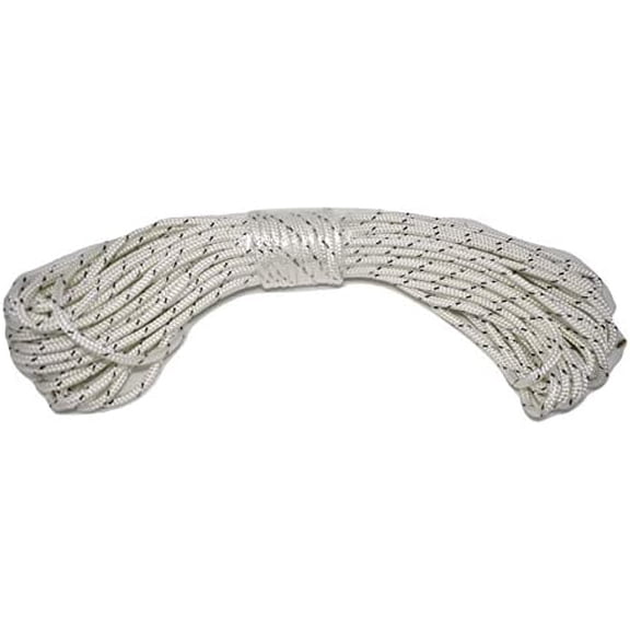 Double Braid Polyester Rope 1/4 Inch by 100 Feet White Black$$Tools & Hardware Other
