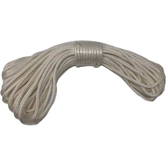 Double Braid Polyester Rope 5/16 Inch by 100 Feet White