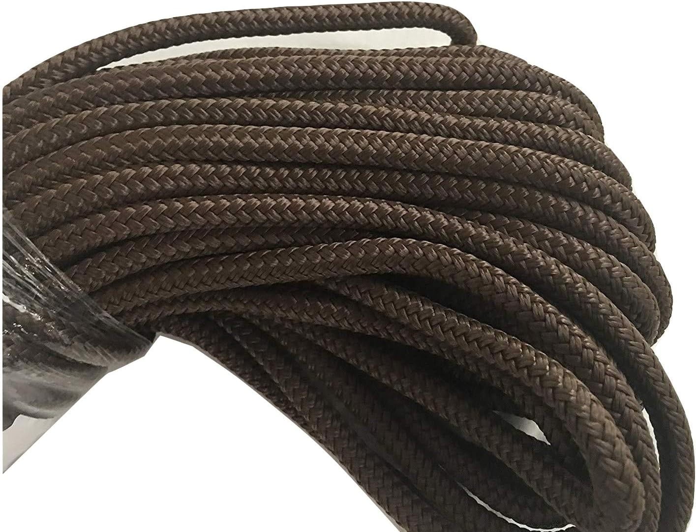 Double Braid Polyester Rope 5/16 inch, Brown - Walmart.com