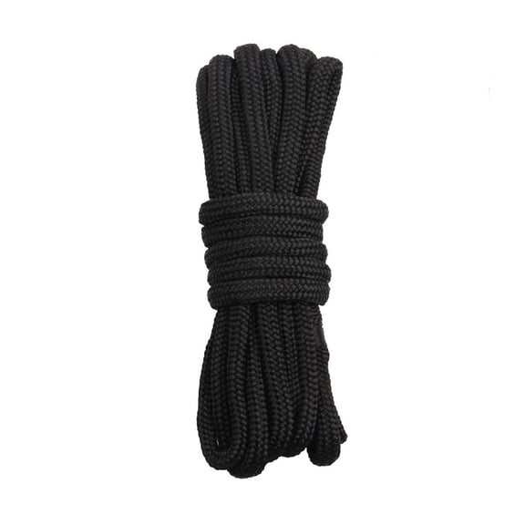 Double Braided Nylon Black Dock Line Boat Dock Line Mooring Rope Anchor Rope Strong Dock Lines 16.5 Feet 25 Feet 50 Feet