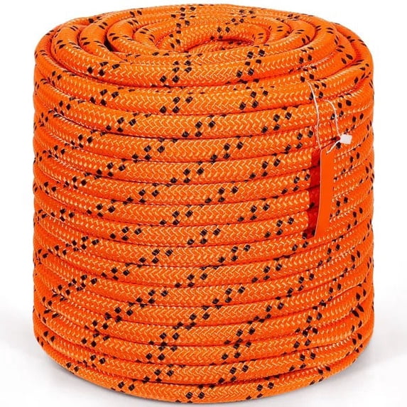 Double Braided Polyester Rope, Breaking Strength Outdoor Rope, Arborist Rigging Rope for Rock Hiking Camping Swing Rappelling Rescue
