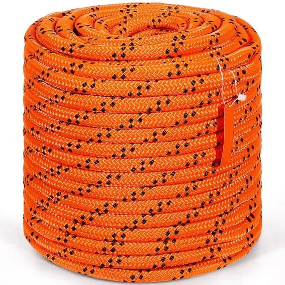 Double Braided Polyester Rope, Breaking Strength Outdoor Rope, Arborist Rigging Rope for Rock Hiking Camping Swing Rappelling Rescue