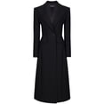 thumbnail image 1 of Dolce & Gabbana Woman Double-Breasted Long Coat Black Sizes IT 34-64, 1 of 5