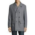 thumbnail image 1 of Ralph Lauren Mens Double-Breasted Pea Coat, Grey, 40 Short, 1 of 3