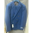 thumbnail image 1 of Double Breasted Suit - Seersucker Suit - Blue Summer Suit, 1 of 1