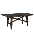thumbnail image 1 of Double Bridge Dark Brown 7 Piece Trestle Table Set, 1 of 8
