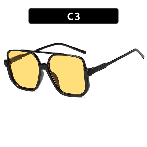 Double-Bridge Half-Frame Sunglasses European & American Style Square Fashion Sunglasses for Women