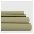 thumbnail image 1 of Double-Brushed Microfiber King Sheet Set 4 Piece – Oeko-TEX Certified Ultra Soft & Wrinkle-Free - 16" Deep Pocket Sheets - Easy Care King Size - Sage, 1 of 6