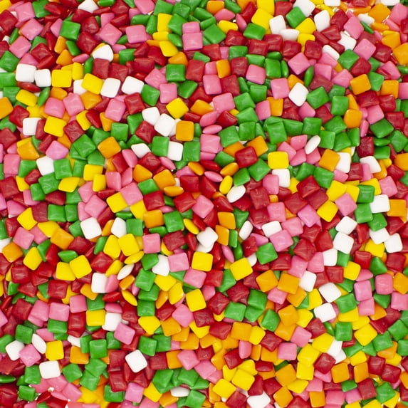 Double Bubble Assorted Chewing Gum Chiclets 2 Pounds Sugar Candy Gumball Candy Machine Refills in a Bulk Resealable King of Sweets Bag