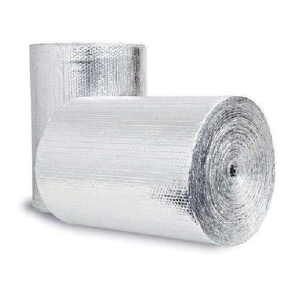 Double Bubble Reflective Insulation: ( in X 10 Ft Roll) Grade, No Tear, Radiant Barrier Wrap for Weatherproofing Attics, Windows, Garages, RV's, Ducts & More! (Improved Product)