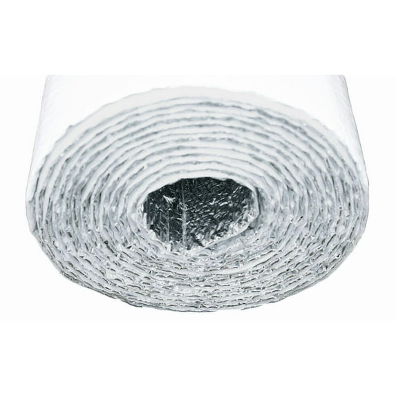 Double Bubble White Reflective Foil Insulation R8 1/4inch (12INCH X 10FT)