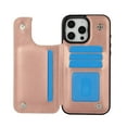 thumbnail image 1 of Double Buckle PU Leather Case for iPhone13,14,15,16 Plus Pro Max Card Holder Folio Flip PU Leather Kickstand Card Slots Case and RFID Blocking Cover, 1 of 16