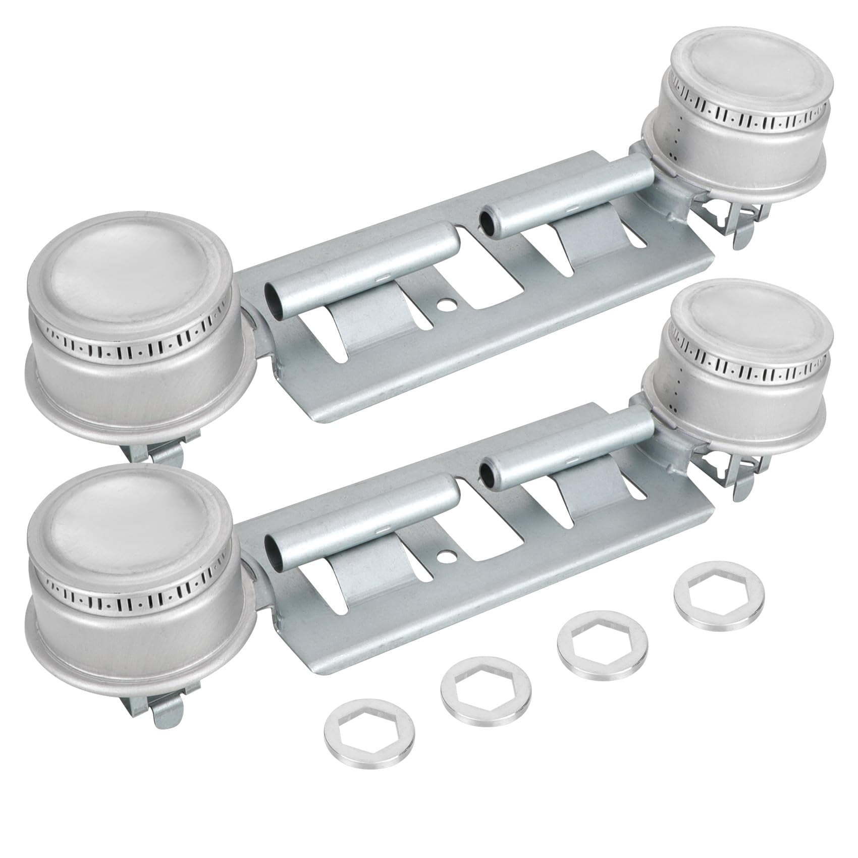 Double Burner Kit WB16K10026 Gas Stove Range Valve Control Assembly,Compatible with G.E Hot.point Gas Range Models,Replaces WB29K17 65932 868697 AP2633210 PS232404