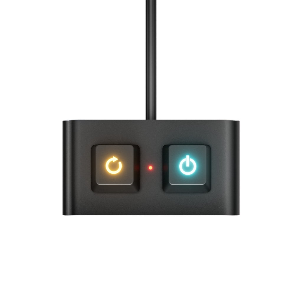 Computer R Swticxhes Double Button External Desktop Computer Switches With LED Indicators ...