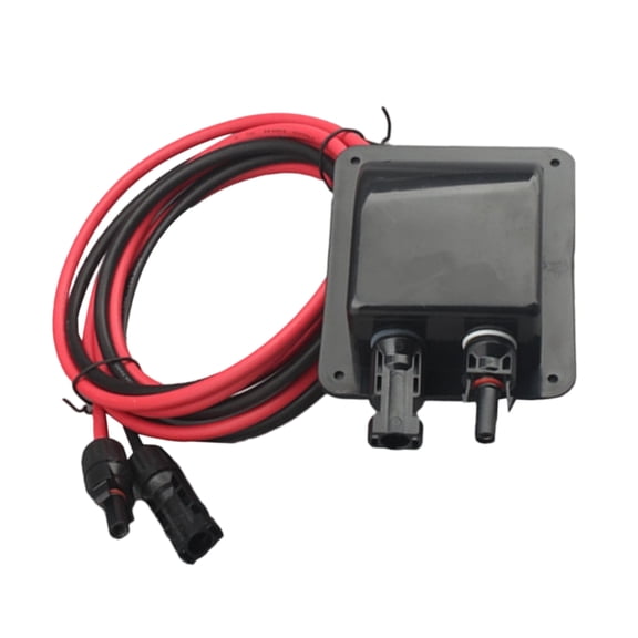 Double Cable Entry Port Solar Roof Set Accessory for Campers Waterproof ABS With 10ft 10AWG Photovoltaic Wire Use