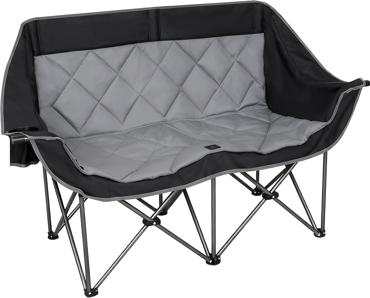 Double Camping Chair,2 Person Camping Chair Oversized Folding Loveseat ...