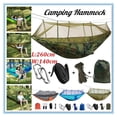 thumbnail image 1 of Double Camping Hammock with Mosquito Net | Bug-Free Camping, Backpacking & Survival Outdoor Hammock Tent | Reversible, Integrated, Lightweight, Ripstop Nylon, 1 of 9