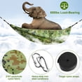 thumbnail image 1 of Double Camping Hammock with Mosquito Net Portable Nylon Parachute Fabric for Outdoor Hiking Backpacking Beach Park Backyard Travel tuff Sack Glamping Gear Weekend Getaway Forest Bathing BackyardOasis, 1 of 9
