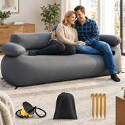 Double Camping Inflatable Couch, Folding Air Sofa with Pump