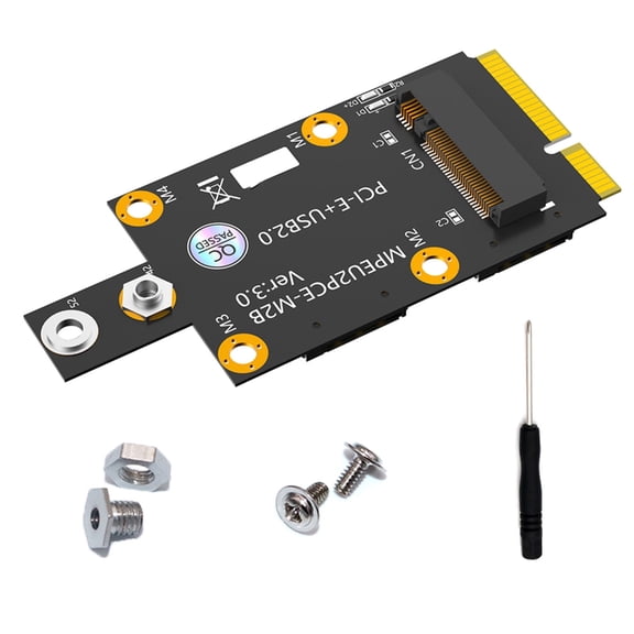 Key B to Mini PCIE Adapters Expansion Card with Slot for 3042/3052 Key B Card