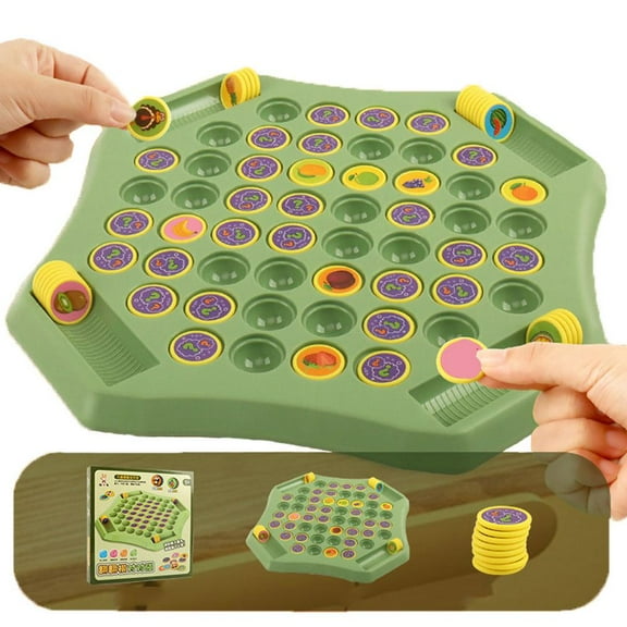 Double Cartoon Flip Chessess Memory Chess Game, Animal Fruit Chess Board Game, Animal Flip Matching Chess Board,Memory Chess Game for Kindergarten Gathering Activity Party Travel