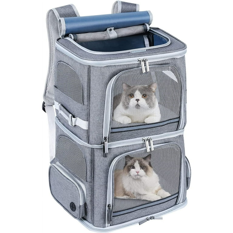 Double Cat Carrier for Cats,Dog Backpack Carrier for Medium Dogs