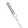 thumbnail image 1 of Double Ceramic 1-Inch Curling Iron, Barrel Creates Classic Curls, Hair Curler for Use on Short, Medium, & Long Hair, White/Rose Gold, 1 of 4