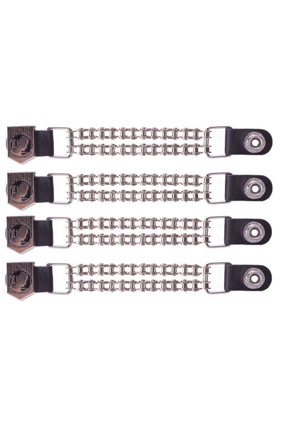 Double Chain POW/MIA Motorcycle Vest Extender