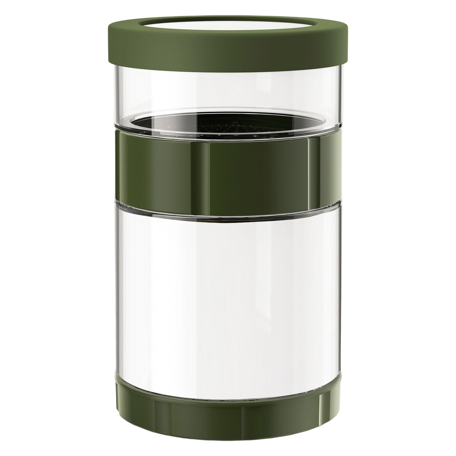 Double Chamber Glass Pickle Preserver Strainer Systems Antislip Base Dishwasher Safe Fermenting Jar For Fruits 56Oz - Walmart.com