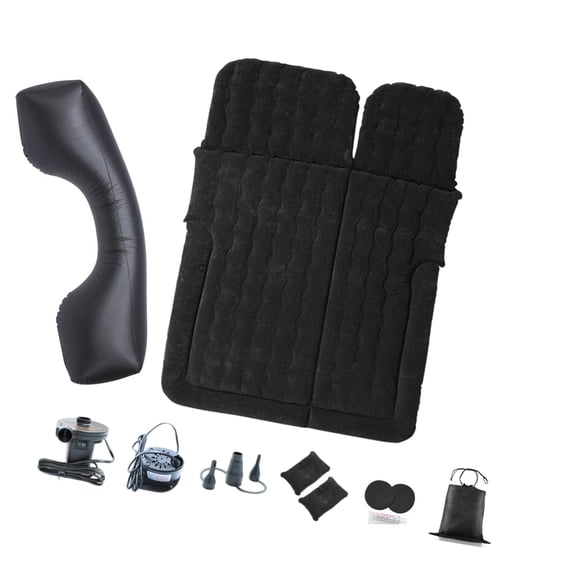 Double Chamber Inflatable Car Mattress 250kg Capacity 140cm Wide Sleeping Pad Quick Deflate Feature For Family Road Trip