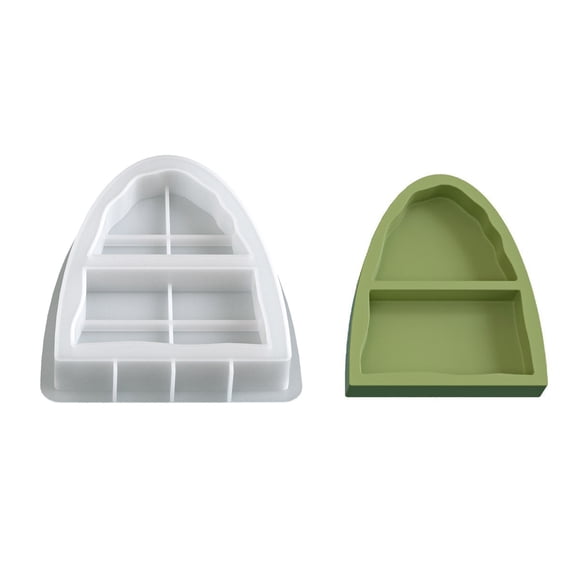 Double Chamber Resin Casting Mould for Rings Trays Key Holders and Craft