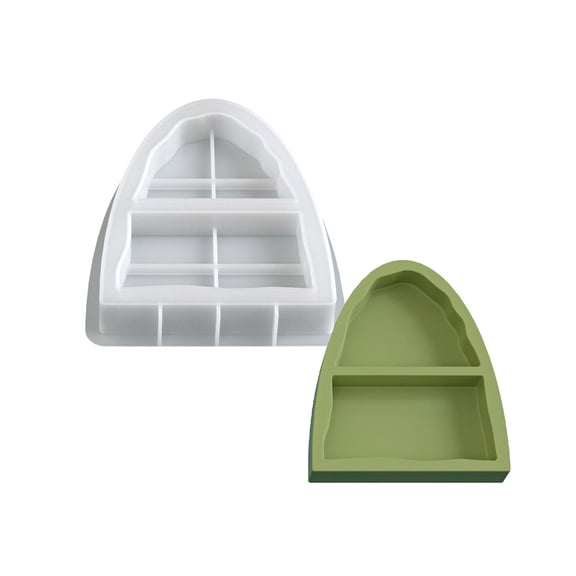 Double Chamber Resin Casting Mould for Rings Trays Key Holders and Craft