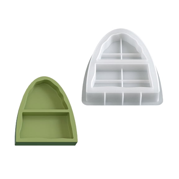 Double Chamber Resin Casting Mould for Rings Trays Key Holders and Craft