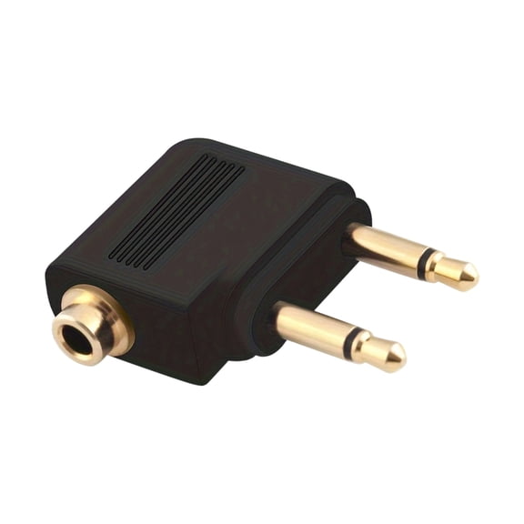 Double Channel Airline Auditory Transmitter Adapter For Airline Headsets 40ms Low Latency