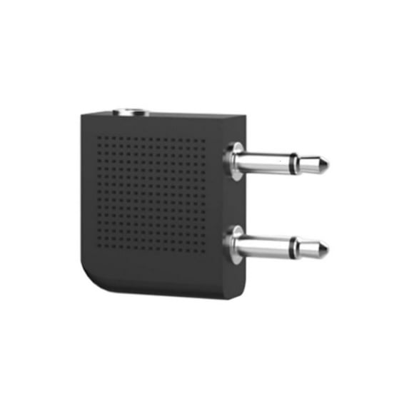 Double Channel Bluetooth-compatible Airline Auditory Transmitter Adapter For Airline Headsets 40ms Low Latency