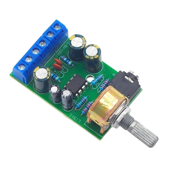 Double Channel Input Stereo Amplifier Board with Sound & Adjustable Volumes Sound Amplifier Module for DIY Speakers