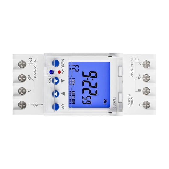 Double Channel Rail Mounted Timers Switches modules Precisions Timing Switches for Precise Lighting & Appliance Control