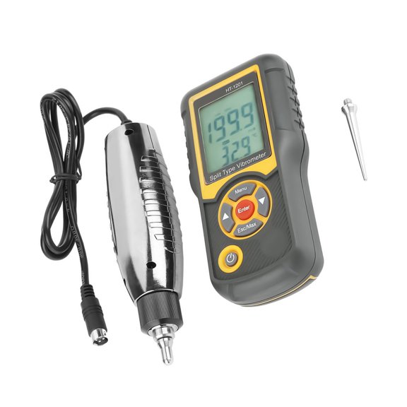 Double Channel Split Probes Vibrations Tester With 0.1m/s Resolution And Lightweight Body For Field Service Applications