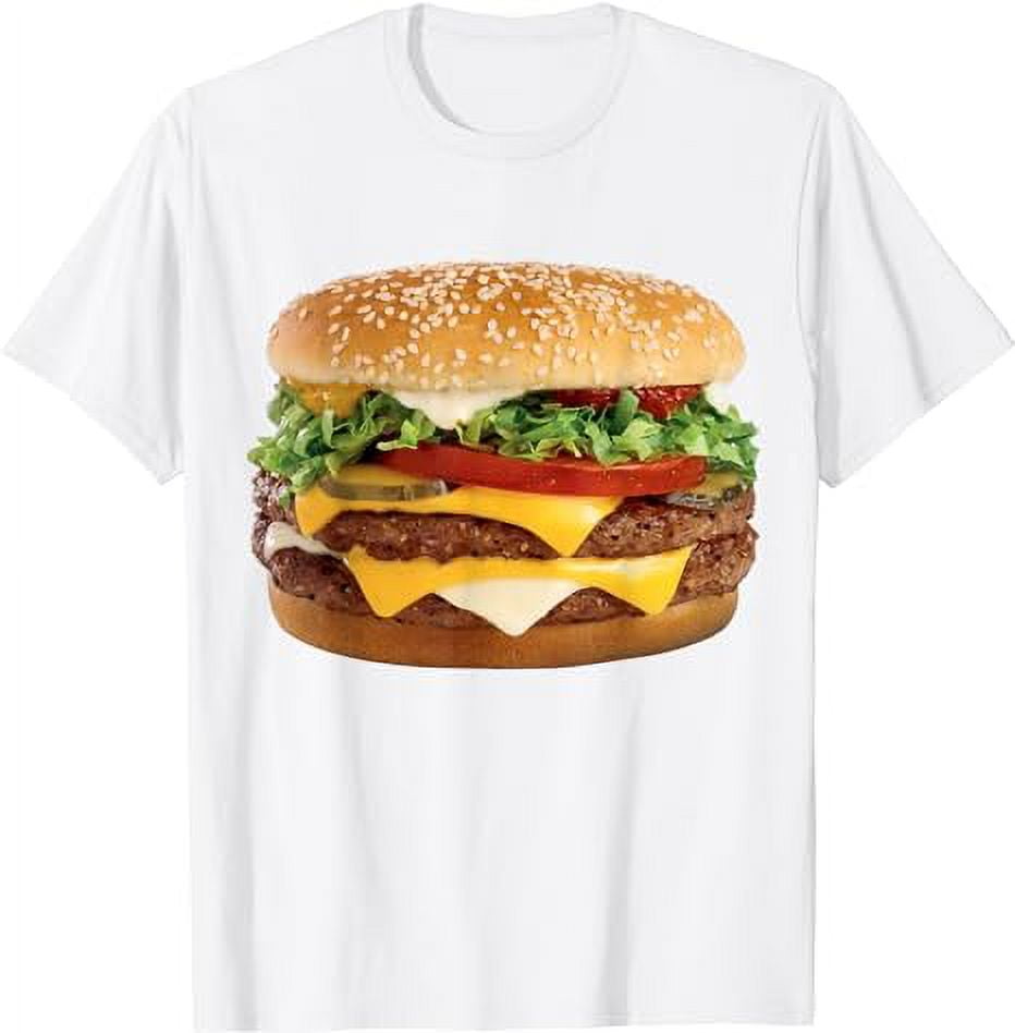 Double Cheeseburger T-shirt (hilarious burger shirt) - Walmart.com