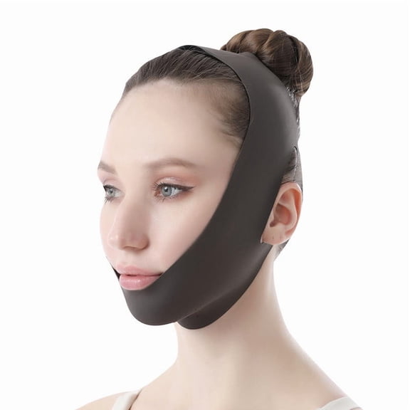 Double Chin Reducer V Face Band, Facial Lifting and Slimming Mask for Jawline Contouring, Firming Strap for Skin Tightening and Puffiness Relief, Beauty Tool for Daily Use