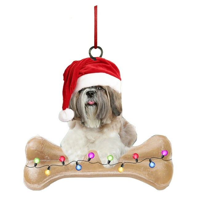 Double Christmas Cat And Dog Elephant Ornaments Acrylic Craft Christmas