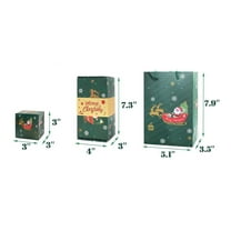 Double Christmas Surprise Bouncing Romantic Gift Box Set Holiday Celebration Present Box for Christamas, Party, 6PCS