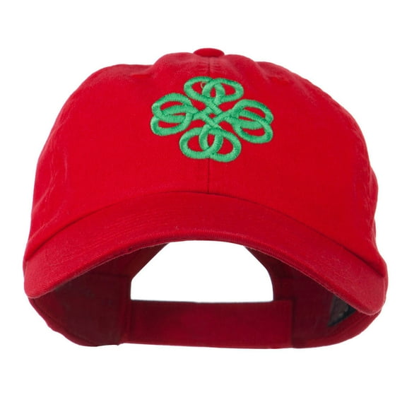 Double Circle Celtic Image Embroidered Cap - Red OSFM