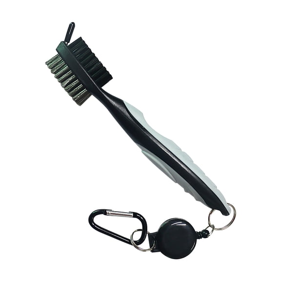 Double Club Brush for Cleaning Versatile Sports Gear Accessory with Protective Storage Cover