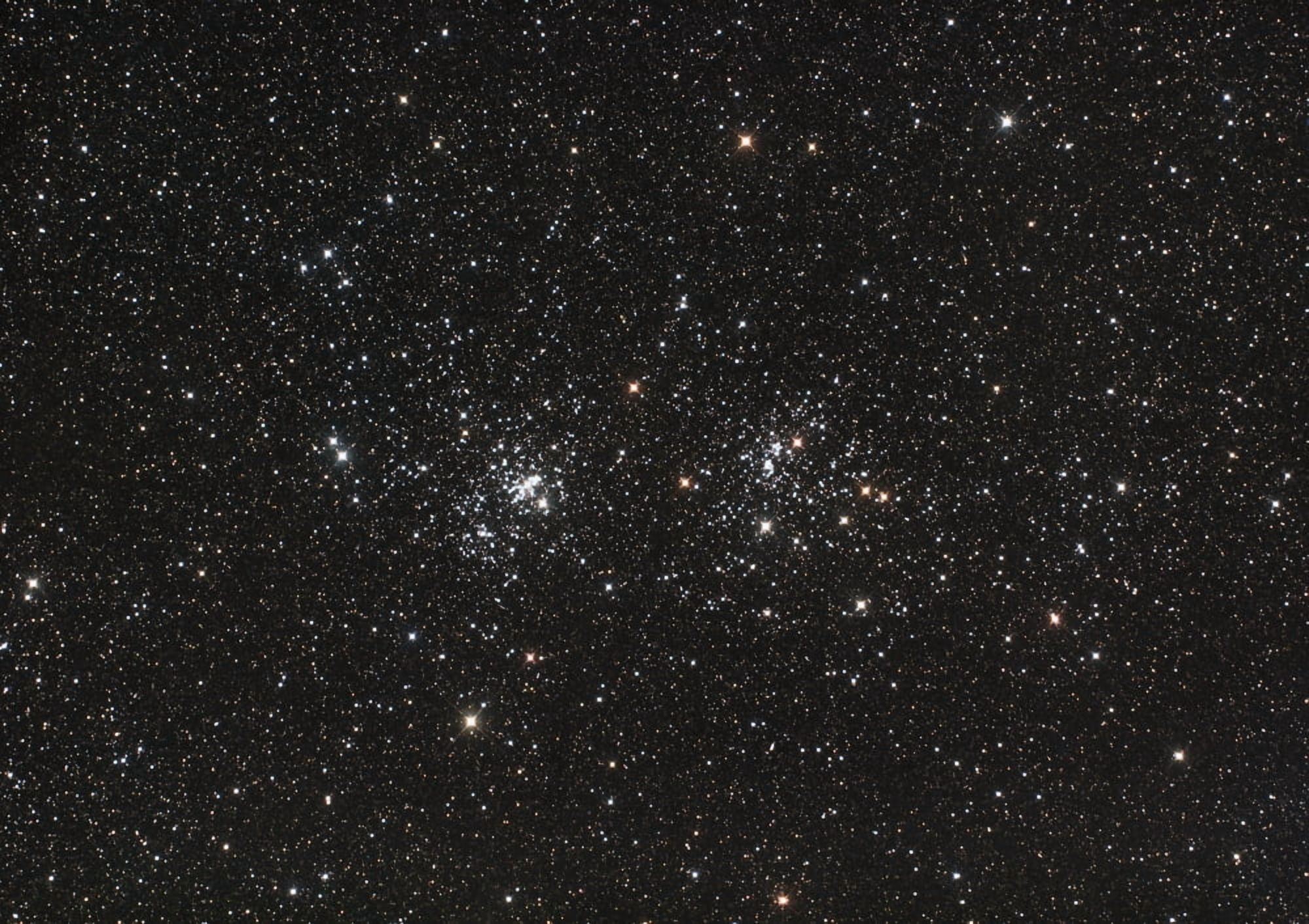 Double Cluster in Perseus (NGC 869 and NGC 884) Canvas Art - Philip HartStocktrek Images (17 x 12)