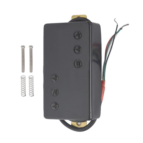 Double Coil 12 Hole Humbucker Pickup Two Line 3+3 Brass Cover Guitar Humbucker Pickup Modification Accessories