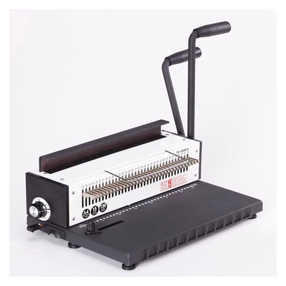 Double Coil Iron Ring A4 Binding Machine Full Knives Desk Calendar Punch Binding Machine ,Easy to Use