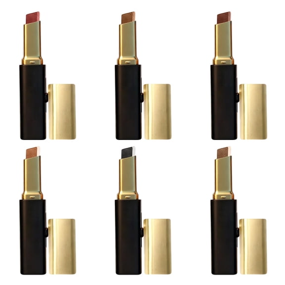 Double Color Eyeshadow Stick 2-in-1 Gradient Shimmer Eye Shadow, Long Lasting Waterproof Eye Makeup Stick for Natural Smokey Look, Dual Ended Eye Shadow Pencil for Party Wedding Daily Use