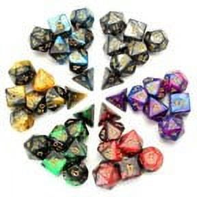 Double-Colors Polyhedral Dice Sets with Pouches for Dungeon and Dragons Table Board Roll Playing Games D4 D6 D8 D10 D12 D20